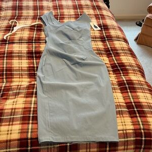 Petite ladies sleeveless dress